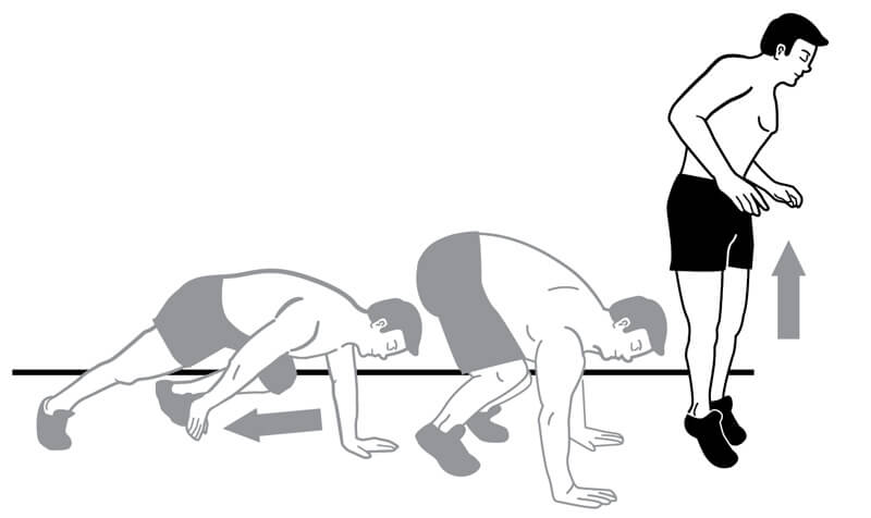 Emagrecer em casa com burpee adaptado