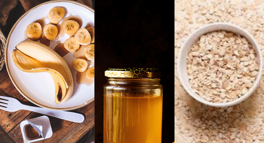 Como emagrecer com saúde comendo banana, mel e aveia